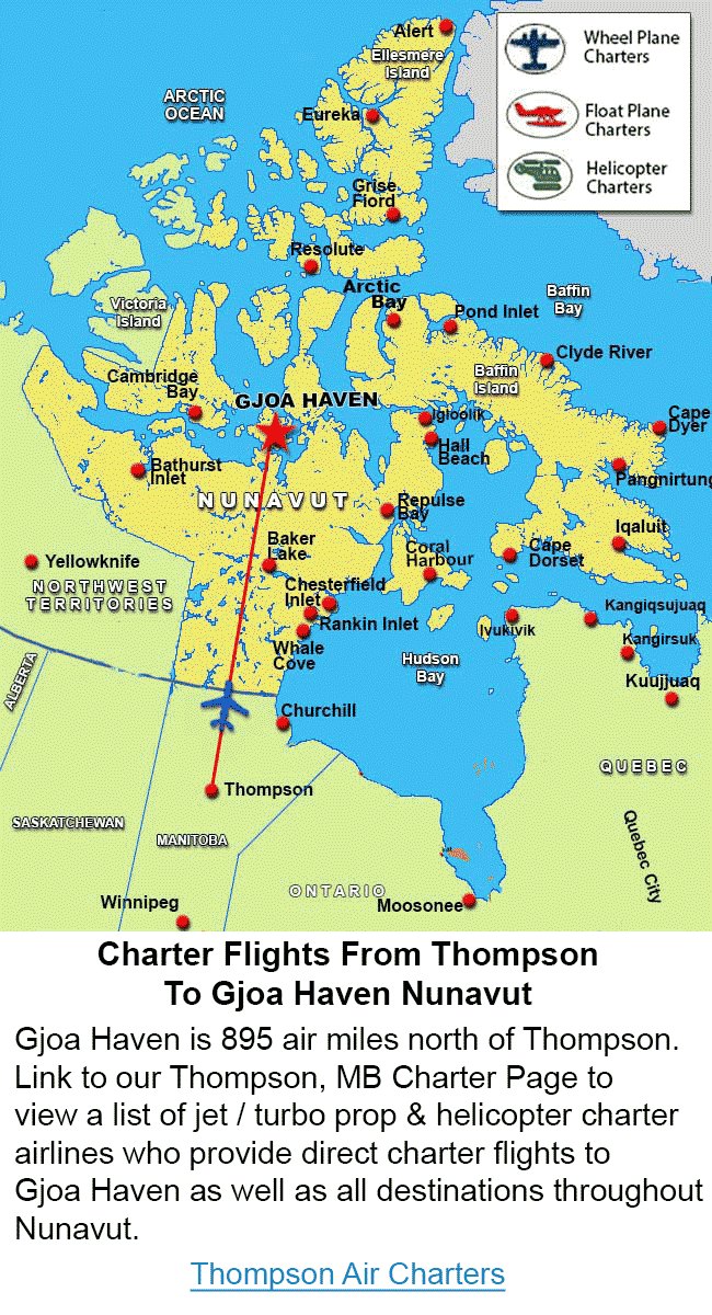 Cargo flights from Thompson MB